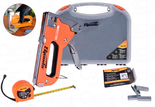 Kit Jogo Grampeador Tapeceiro Alta Pressão Profissional