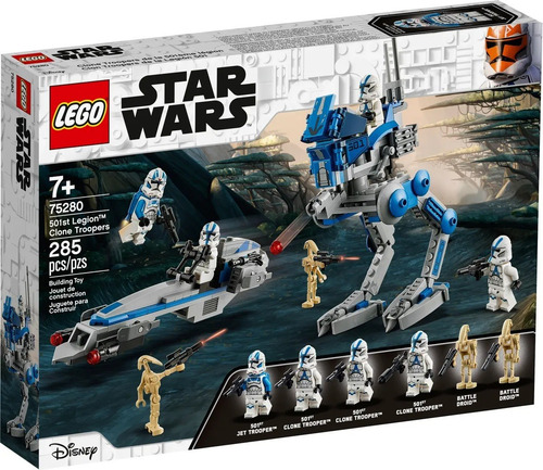 Lego® Star Wars - Soldados Clon De La Legión 501 (75280) Cantidad de piezas 285