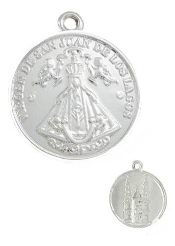 Medalla Virgen De San Juan De Los Lagos 47mm Fantasía 25 Pzs
