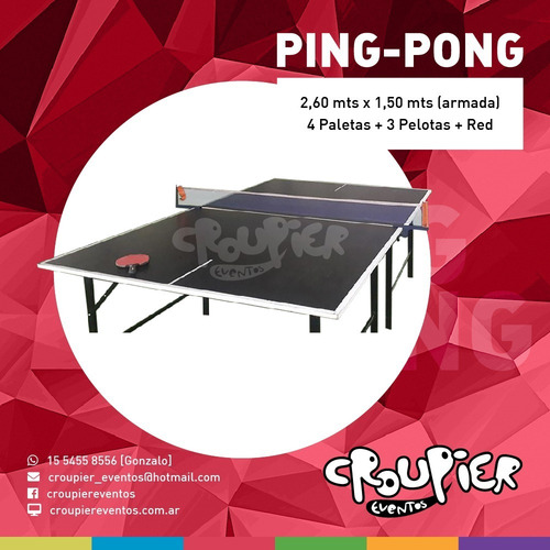 Imagen 4 de 10 de Alquiler De Mesa De Pool Metegol Ping Pong Tejo Sapo Golfito