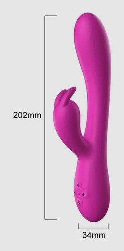Vibrador de aquecimento recarregável Dildo Rabbit Vibrator