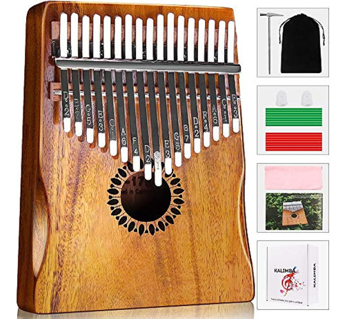 Kalimba Thumb Piano 17 Teclas, Mbira Portatil Piano Regalos