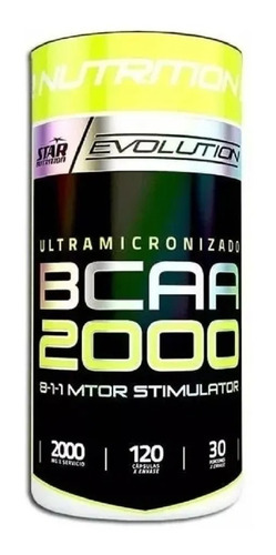 Bcaa 2000 X 120cap Star Nutrition Recuperacion Muscular 