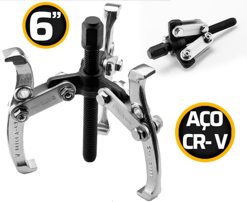 Saca Polia 6 Pol. Com 3 Garras Articuláveis Sata St90636sc