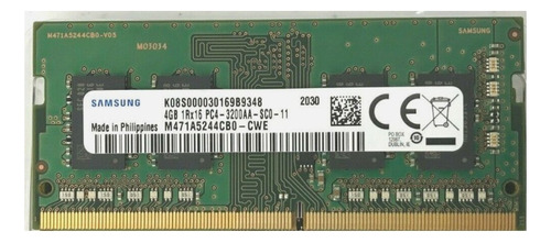 Memoria Ram Para Laptop 4gb Ddr4 Pc4-25600 3200mhz (Reacondicionado)