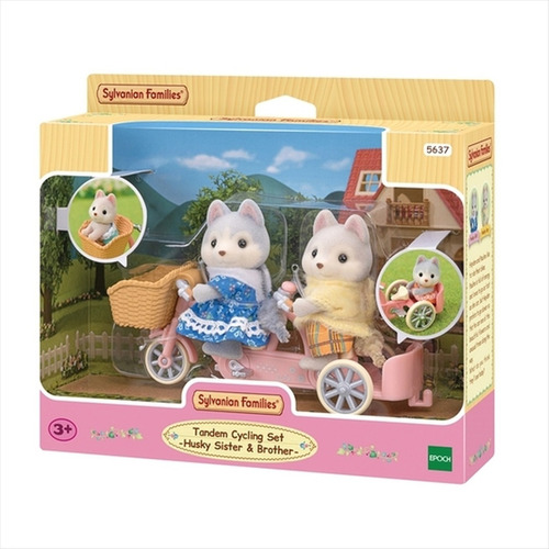 Sylvanian Families Bicicleta Dupla Irmãos Huskys - 5637