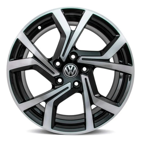 Rodas Aro 15 5x100 Golf Polo Fox Bora Spacefox / Jogo +bicos Cor Preto Diamante