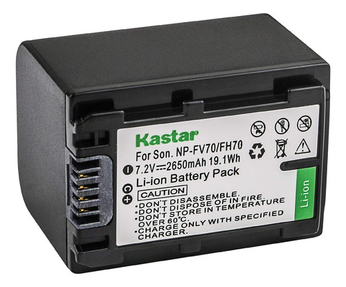 Kastar Batería Npfh70 (paquete De 1) Para Sony Np-fh100, F.