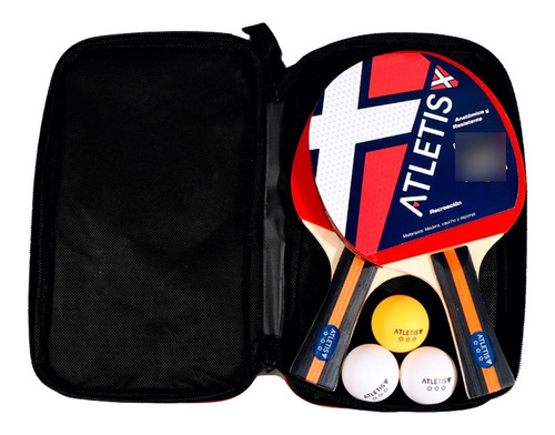 Set 2 Paletas 3 Pelotas Ping Pong Entrenamiento Profesional