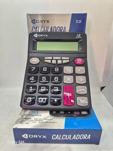 Calculadora Oryx Cl01 Display Numeros Grandes