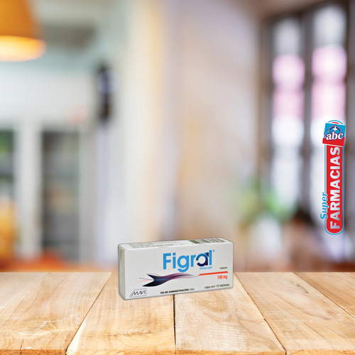 Pack De 4 Figral 100mg, Sildenafil, 10 Tabs Cada Uno