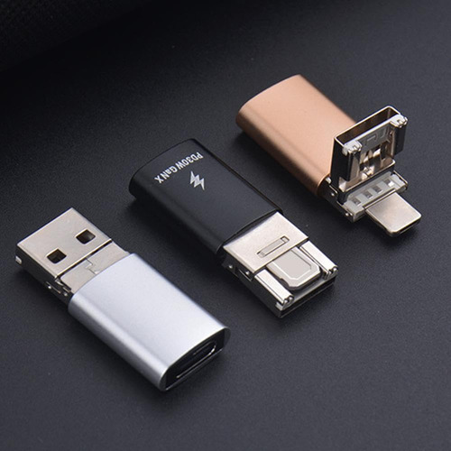 Adaptador Otg Sucada 4 Em 1, Adaptador Usb Para Tipo C, Ligh