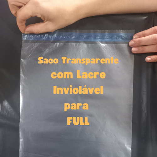 Envelopes Transparente C/ Lacre 19x25 Ecommerce Full 200un