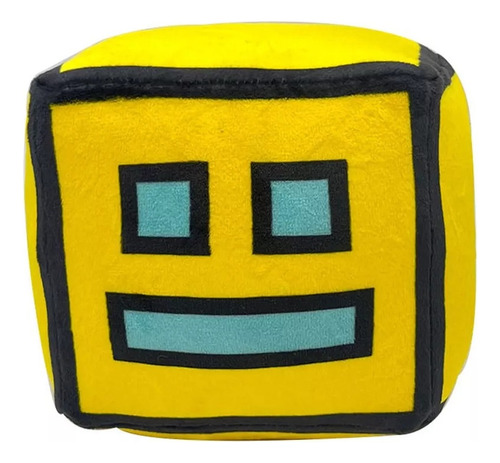 Peluche Yellow Geometry Dash Para Niños, Regalo De Año Compl