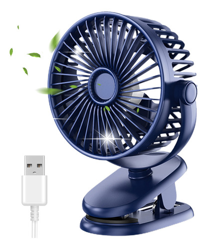 Mini Ventilador Usb Portátil De Escritorio Mesa Con Clip