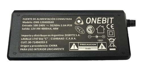 Imagen 2 de 2 de Fuente Switching 12v 4a 4amp Transformador 4000ma 12 Volts