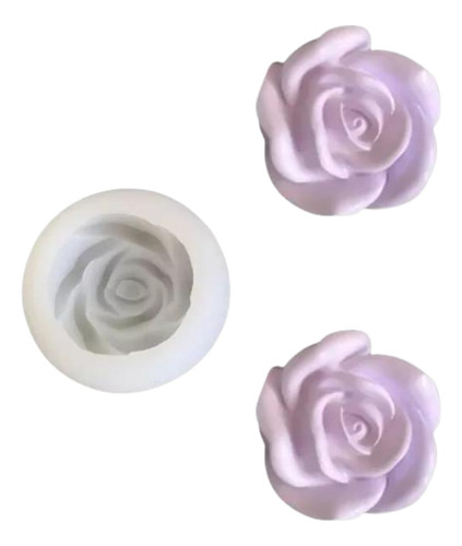 Molde De Silicona Rosa 3d Esencial Para Tus Velas, Jabones