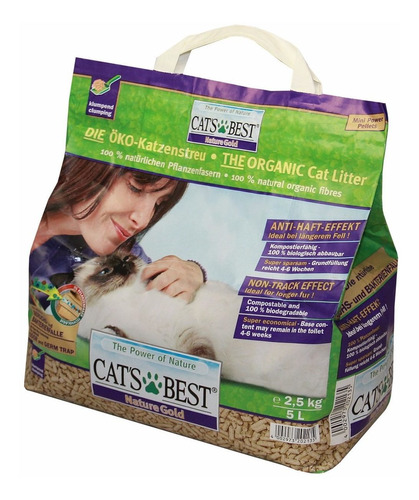 Arena Gato Cats Best Biodegradable 2.1 Kg. Nature Gold