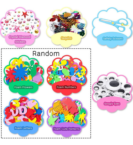 Set De Manualidades Para Niños, Kit De Materiales De Arte Y