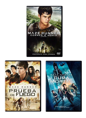 Maze Runner Trilogia 1 2 3 Paquete Peliculas Dvd