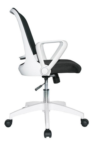 Imagen 3 de 4 de Silla De Oficina El Pital Marco Blanco Giratoria