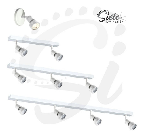 Imagen 3 de 5 de Aplique Spot Móvil Led 1 Luz De Pared / Techo Moderno
