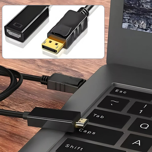 Adaptador Conversor Display Port A Hdmi 4k Fullhd Dp