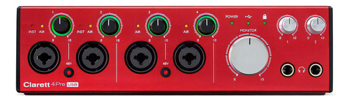 Interface De Audio Focusrite Clarett 4pre Usb