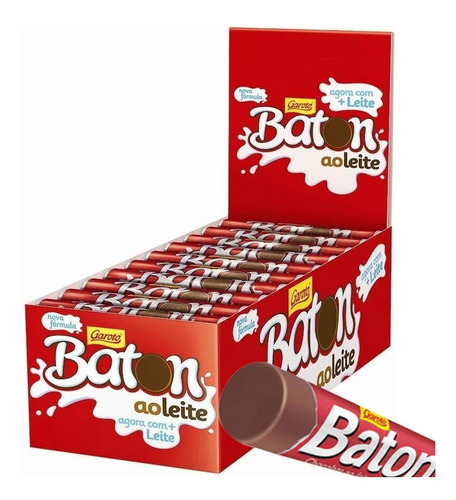 Chocolate Baton Ao Leite Garoto Caixa 30x16g - Atacado