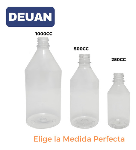 Envase Plástico Pet 250cc Sin Tapa Pack 200