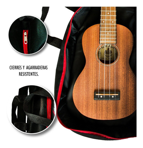 Funda Ukulele Concierto Kidam Color Negro