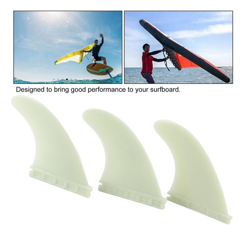 Conjunto Ambiental Pvc Surf Sup Fins, 3 Peças, Prancha De Su