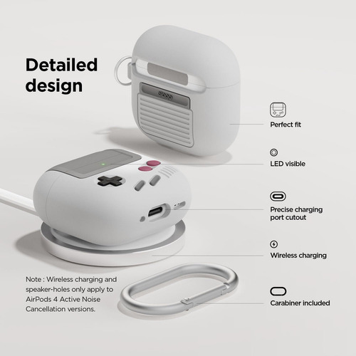 2pcs Para AirPods 4 3d Funda Protectora Silicona Case