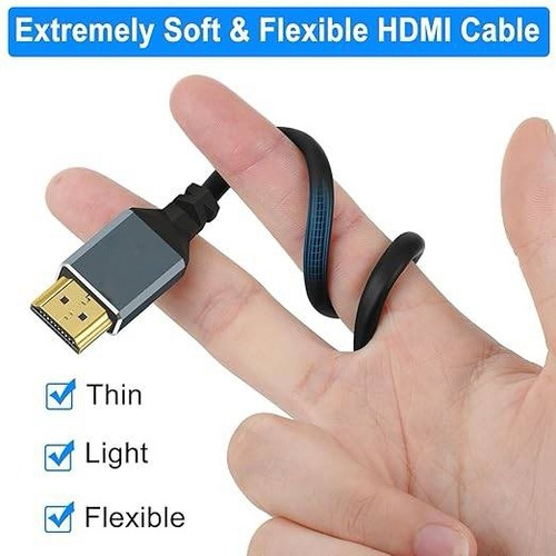Mini Hdmi A Hdmi 2.1 Cable 8k60hz 48gbps Hdr,para Cámara,2m
