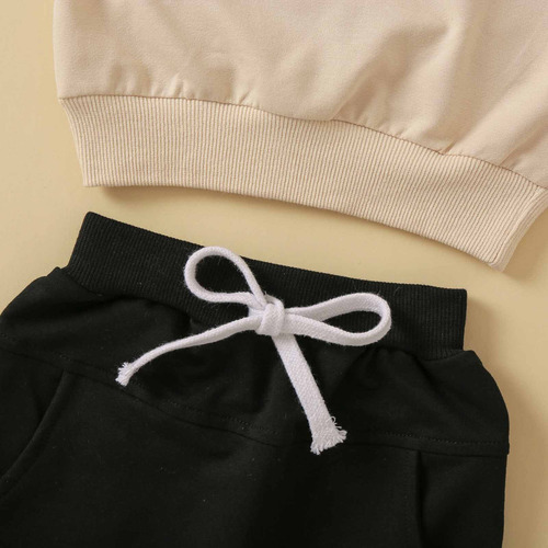 Sudadera De Invierno Con Cuello Redondo Y Manga Larga Con Es
