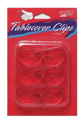 Creative Converting Plastic Table Cover Clips, One Size, Cle