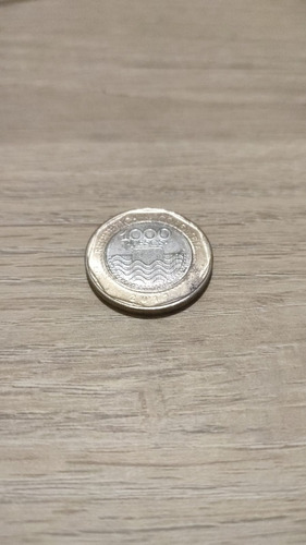 Moneda De 1000 Pesos Colombianos Con Error De Giro 2017.