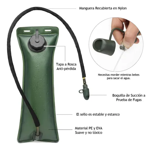 Mochila Camelbak De Hidratación Con Depósito 3l Camo Verde G