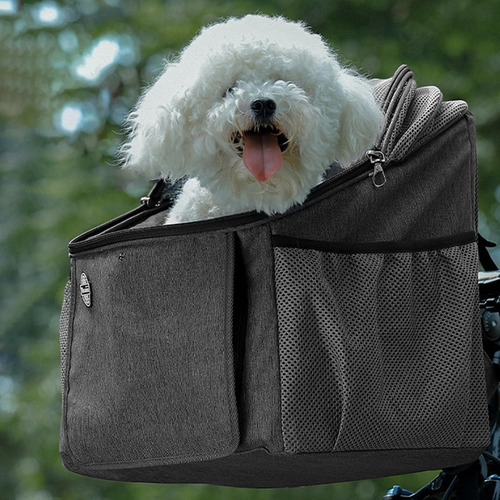 Mochila Para Mascotas, Cesta Para Bicicleta Para Perros, 2
