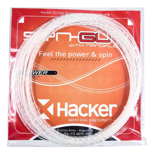 Set De Cuerda Encordado Indiv. Hacker Syn-gut With Nanoflex Color Blanco