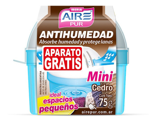 Aire Pur Antihumedad + Antipolilla Cedro Mini 