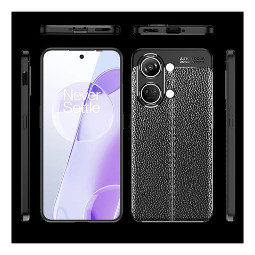 Funda Para Oneplus Nord 3 5g Leather Case Antideslizante Negro