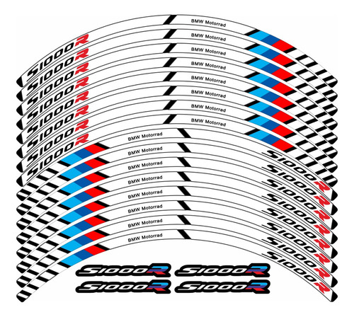 Adesivos Friso Refletivo Compatível Com Moto S1000r Fri031