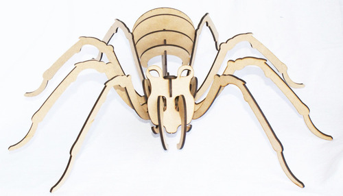 Imagen 2 de 3 de Rompecabezas 3d, Figura Tarantula Armable, Excelente Regalo