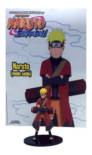 Naruto Shippuden Figura + Fascículo N° 40 Naruto Modo Sabio