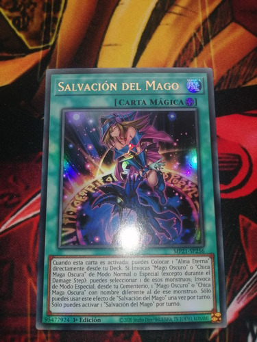 Salvación Del Mago Mago Oscuro Yu-gi-oh! Original Konami