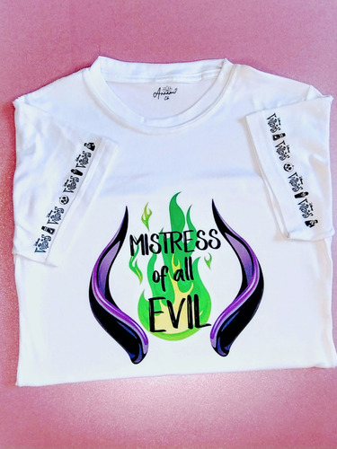 Playera Sublimada Dama Villanos Maléfica Bella Durmiente
