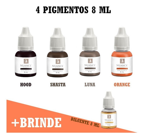 Imagem 2 de 6 de Kit Pigmentos Micro Nuance By Electric Ink 4 Cores + Brinde