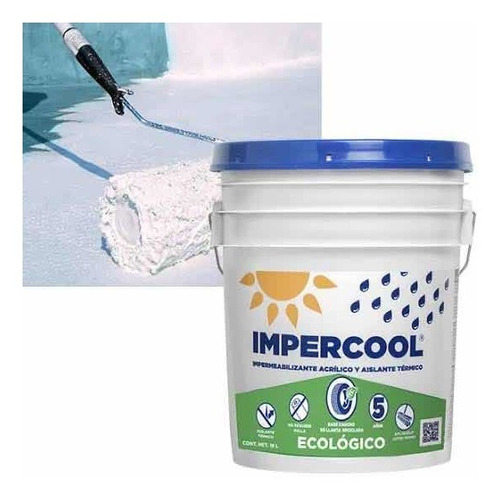 Impermiabilizante Impercool Ecológico 5 Años Blanco .