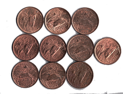 10 Monedas 20 Centavos  Teotihuacan Sin Circular  A